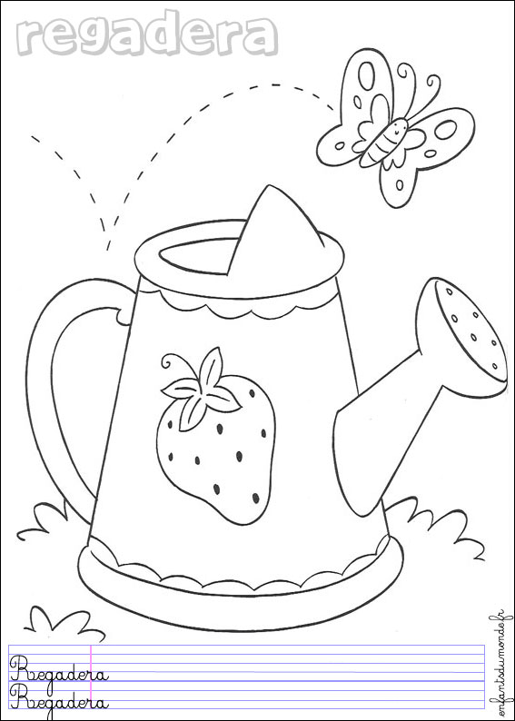 coloriage arrosoir 1